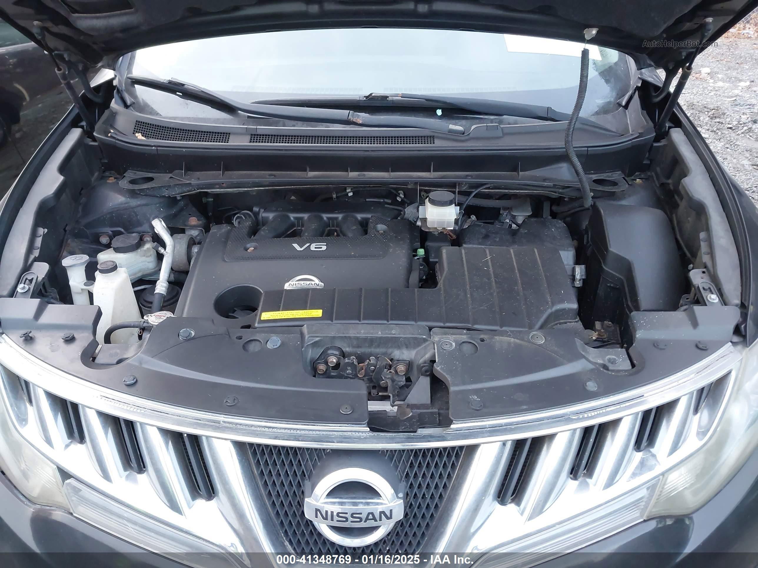 2010 Nissan Murano Sl Черный vin: JN8AZ1MWXAW121913