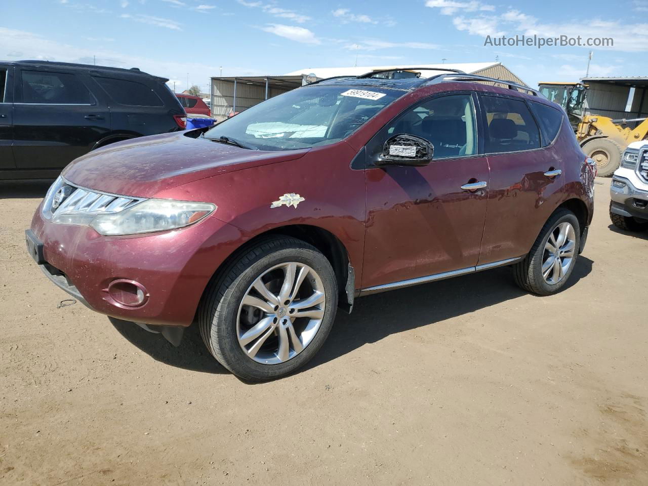 2010 Nissan Murano S Темно-бордовый vin: JN8AZ1MWXAW127193