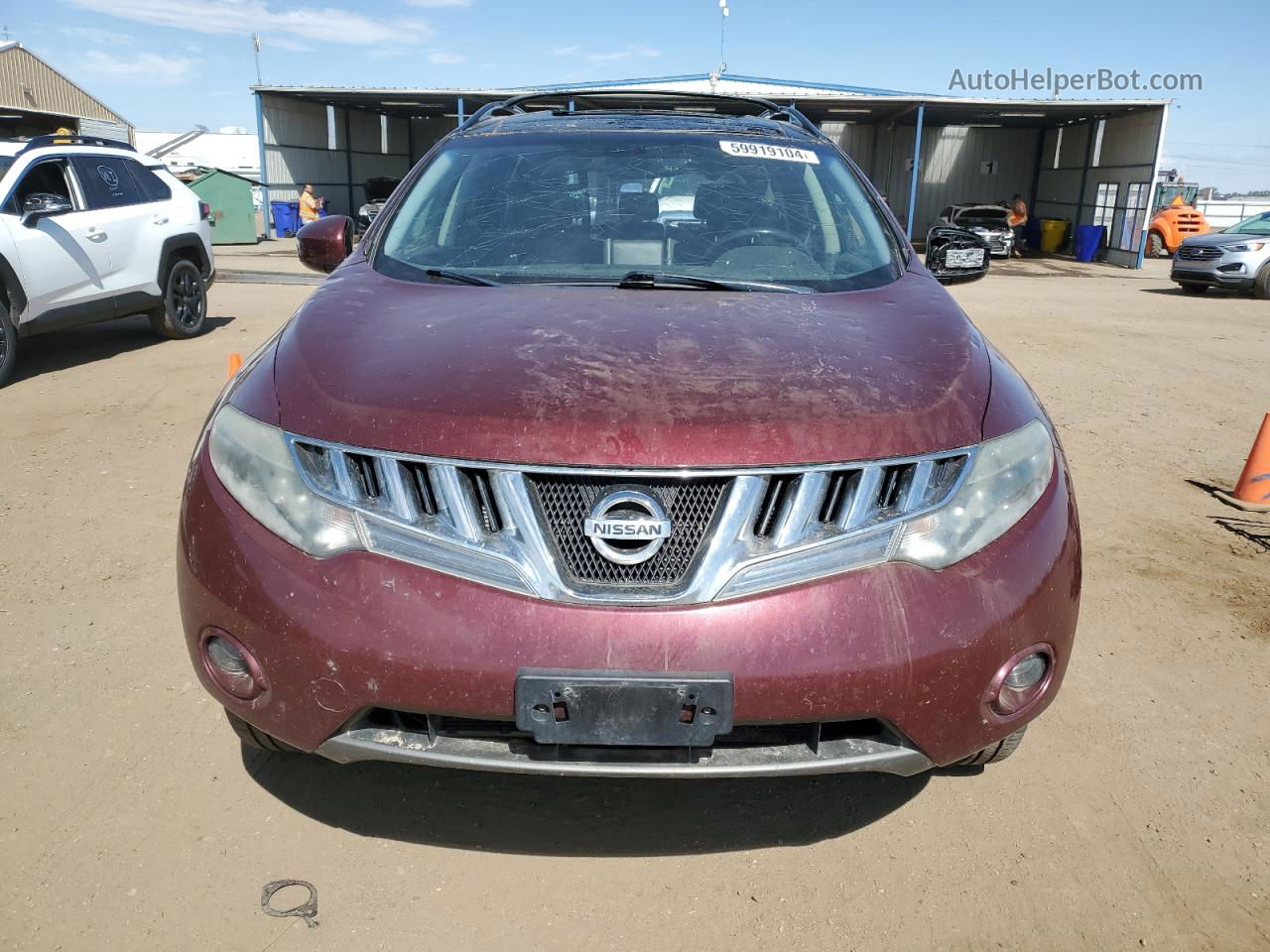 2010 Nissan Murano S Темно-бордовый vin: JN8AZ1MWXAW127193