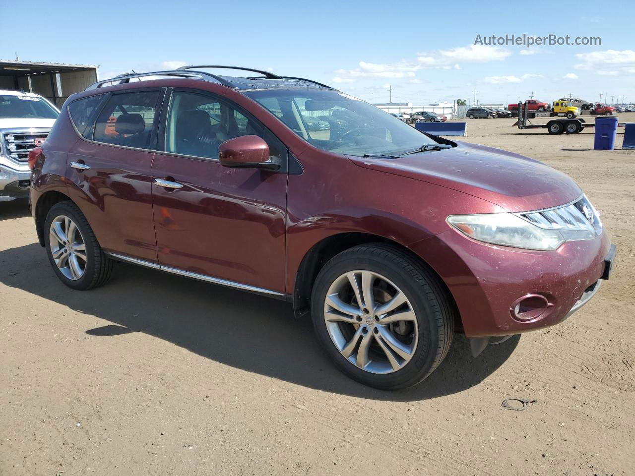 2010 Nissan Murano S Темно-бордовый vin: JN8AZ1MWXAW127193