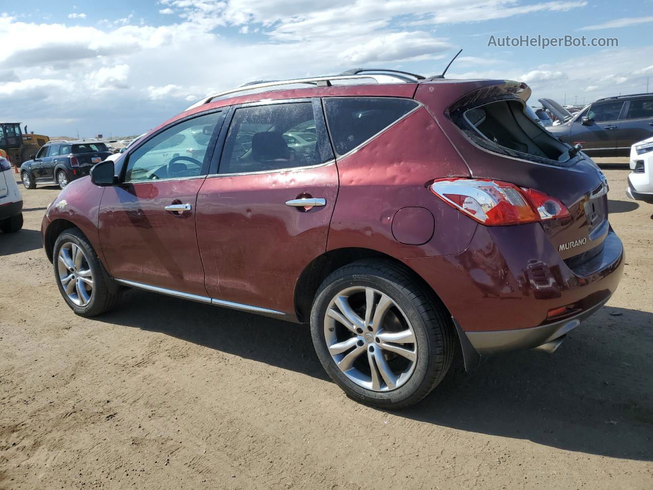 2010 Nissan Murano S Темно-бордовый vin: JN8AZ1MWXAW127193