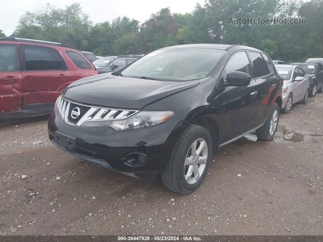 2010 Nissan Murano S Black vin: JN8AZ1MWXAW133902