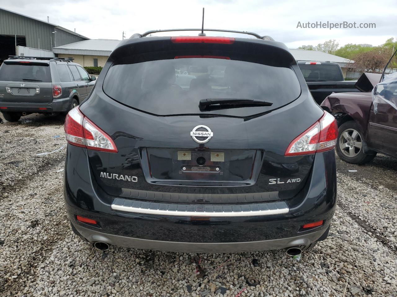 2011 Nissan Murano S Black vin: JN8AZ1MWXBW156386