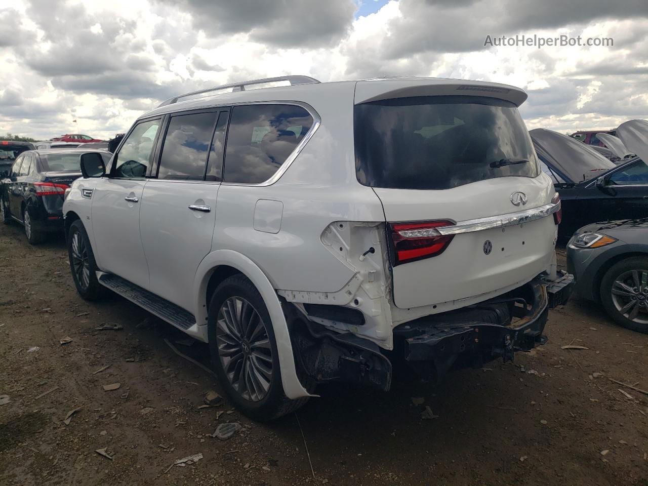 2019 Infiniti Qx80 Luxe Белый vin: JN8AZ2NC3K9460653