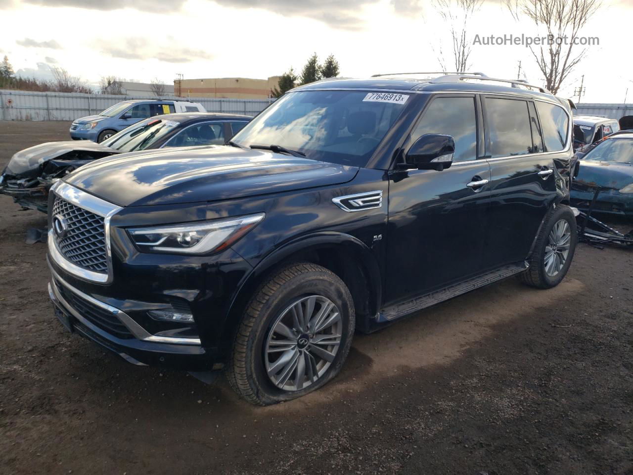 2019 Infiniti Qx80 Luxe Черный vin: JN8AZ2NC6K9460145