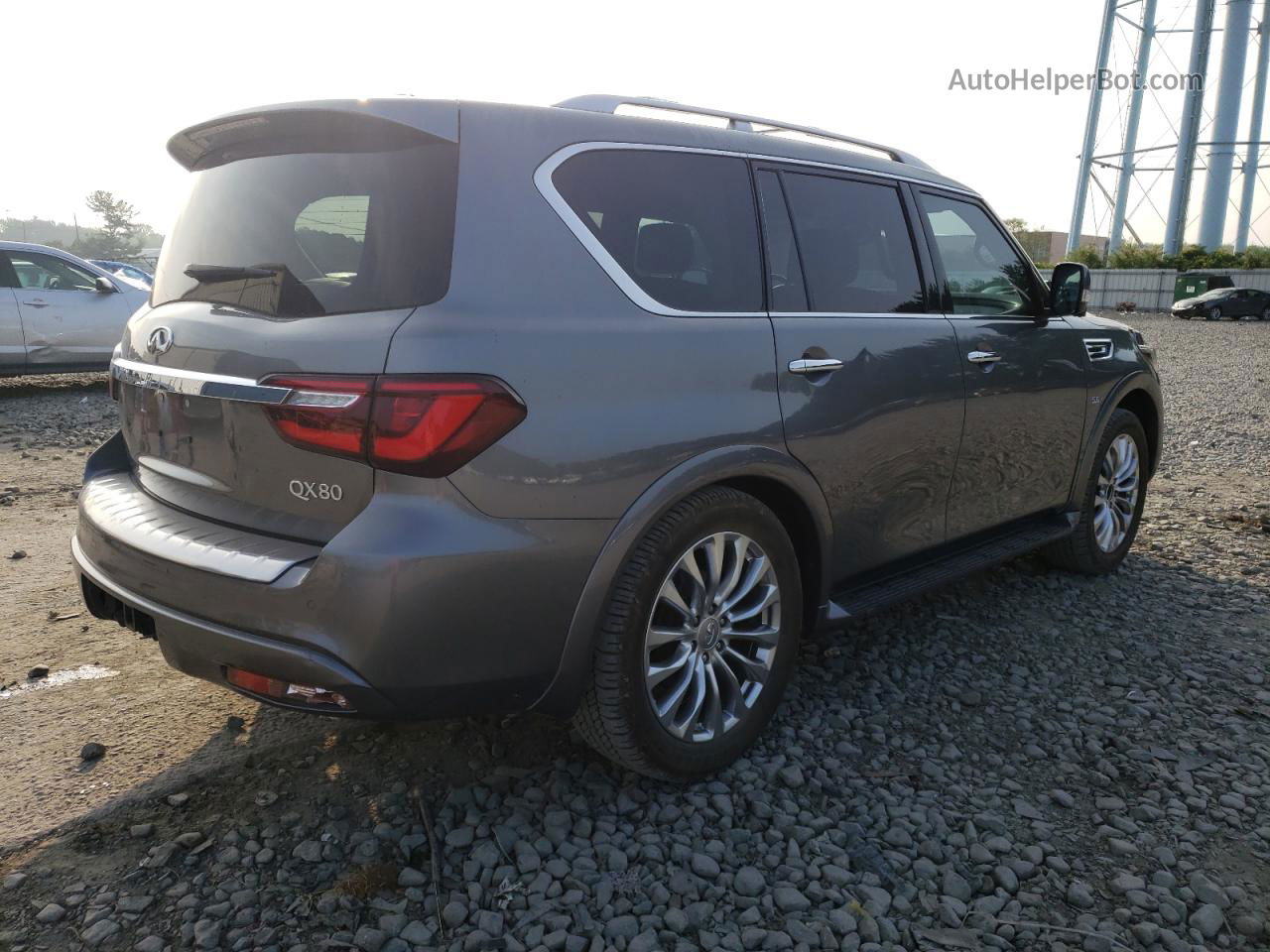 2018 Infiniti Qx80 Base Gray vin: JN8AZ2NC7J9440713