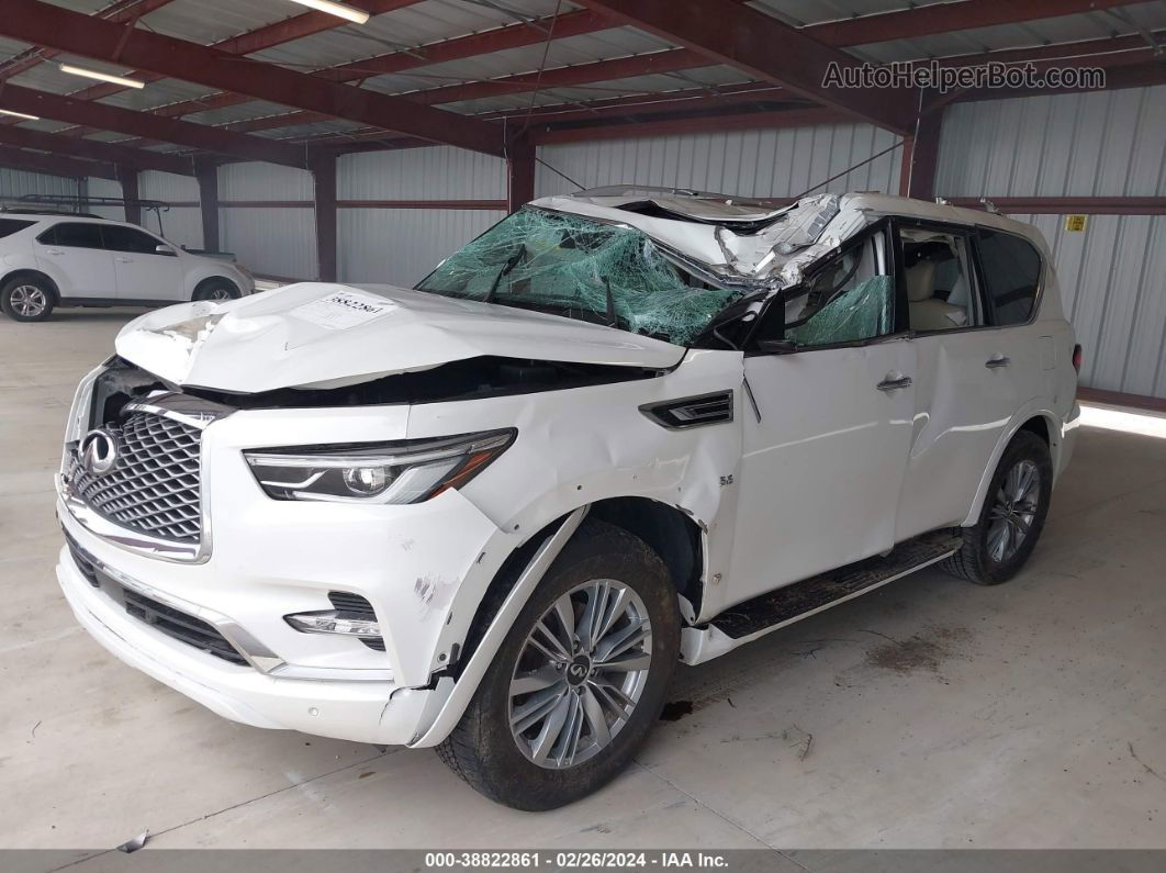 2018 Infiniti Qx80 White vin: JN8AZ2NC7J9441022