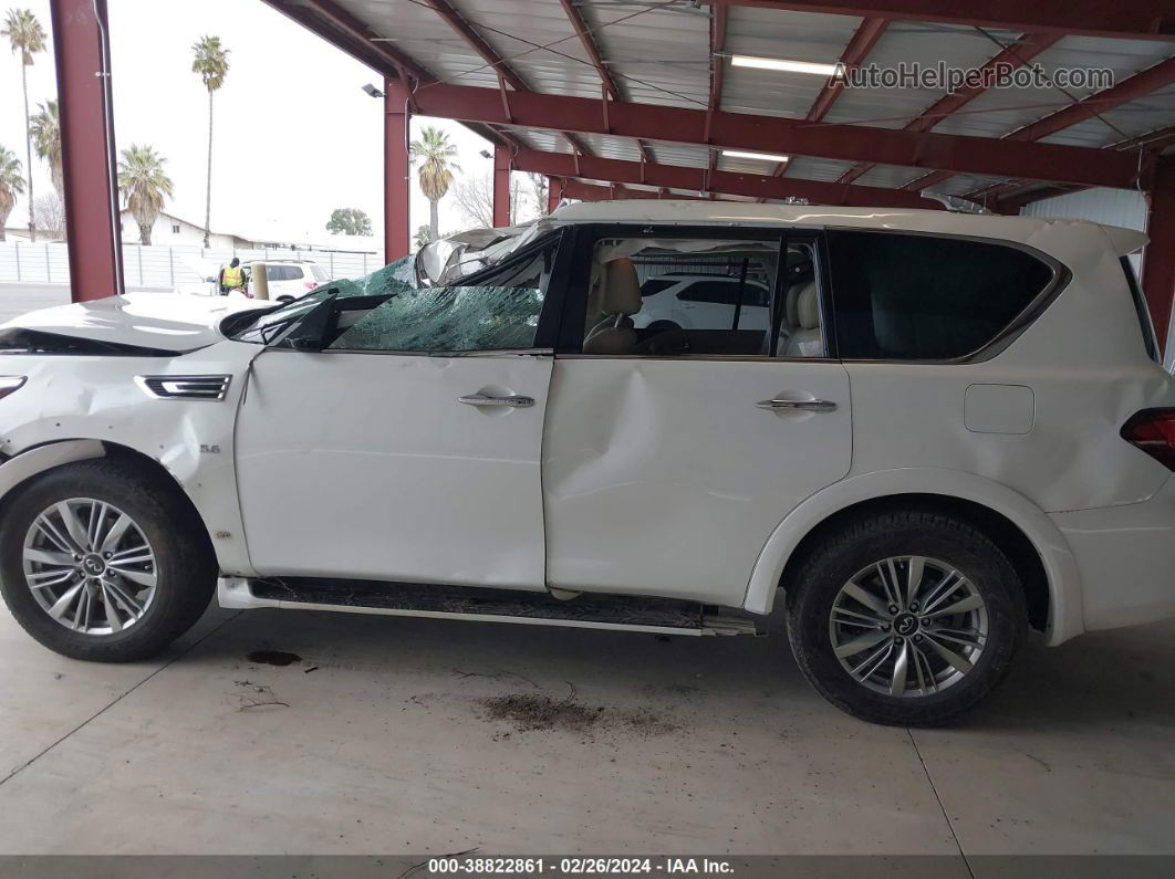 2018 Infiniti Qx80 White vin: JN8AZ2NC7J9441022