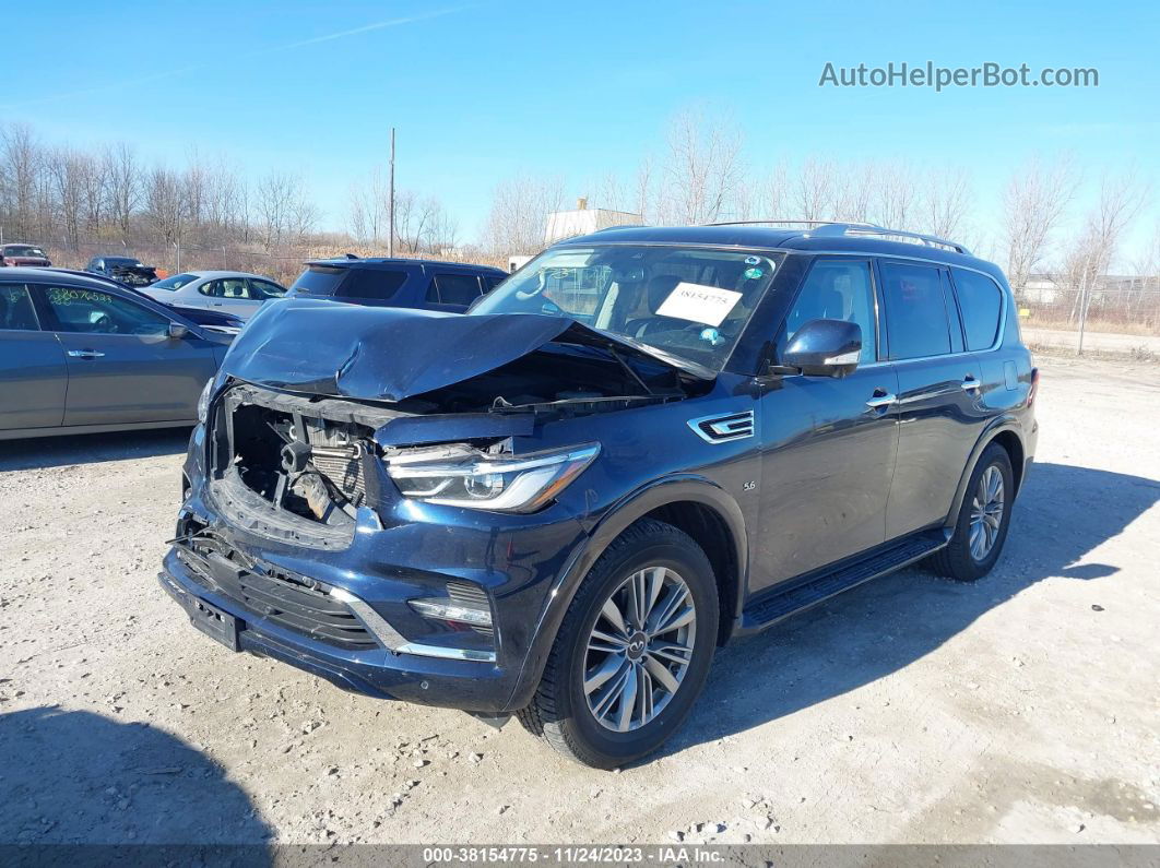 2019 Infiniti Qx80 Luxe Синий vin: JN8AZ2NC8K9461135