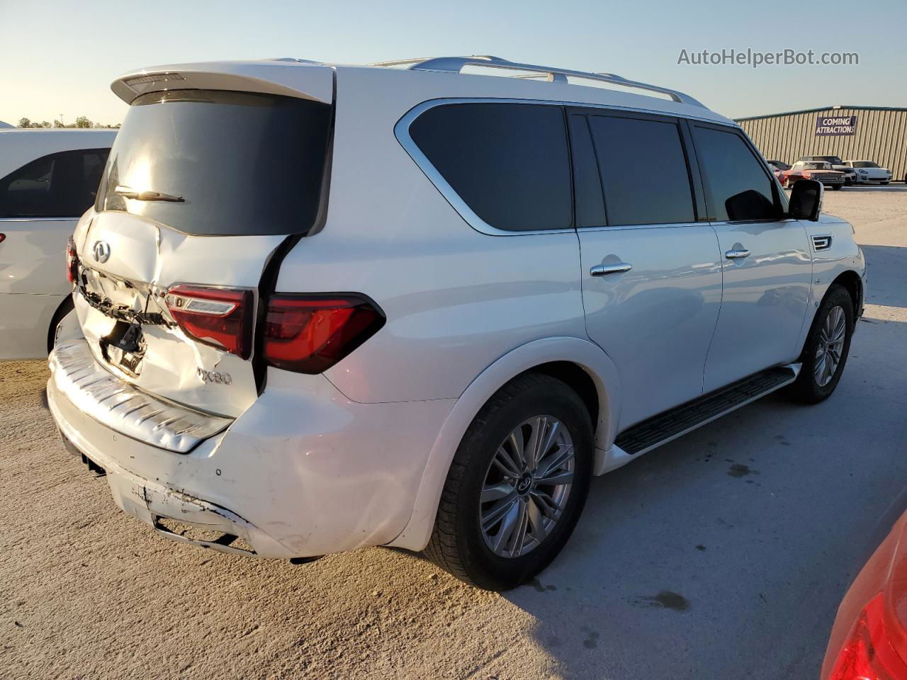 2018 Infiniti Qx80 Base Белый vin: JN8AZ2ND0J9840038