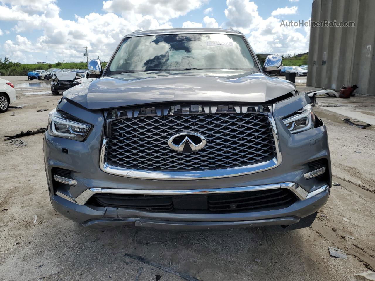 2018 Infiniti Qx80 Base Charcoal vin: JN8AZ2ND3J9840812