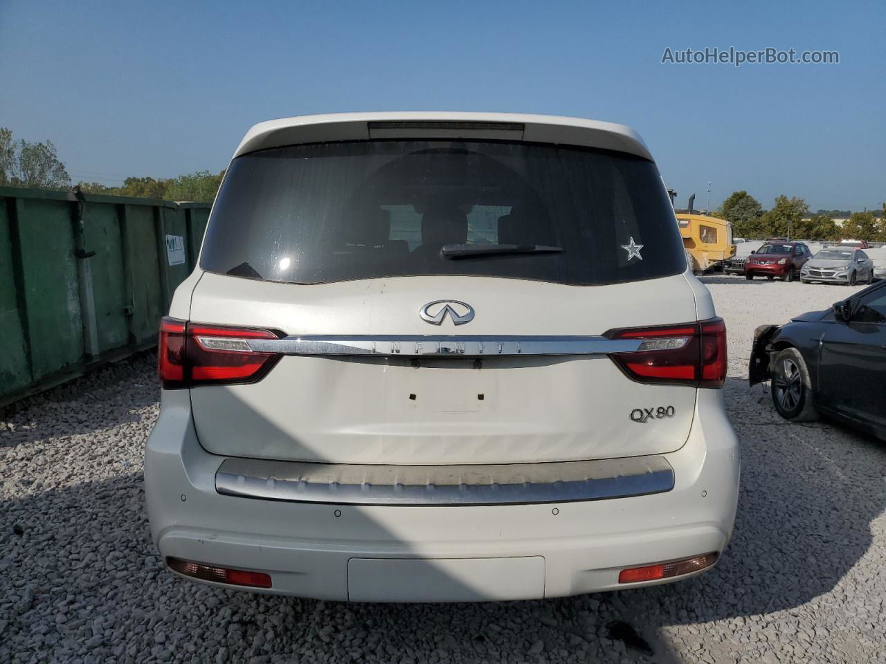 2018 Infiniti Qx80 Base White vin: JN8AZ2ND4J9840818