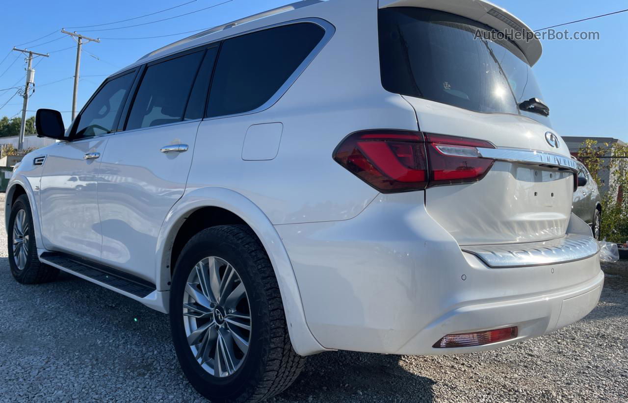 2018 Infiniti Qx80 Base White vin: JN8AZ2ND7J9740227