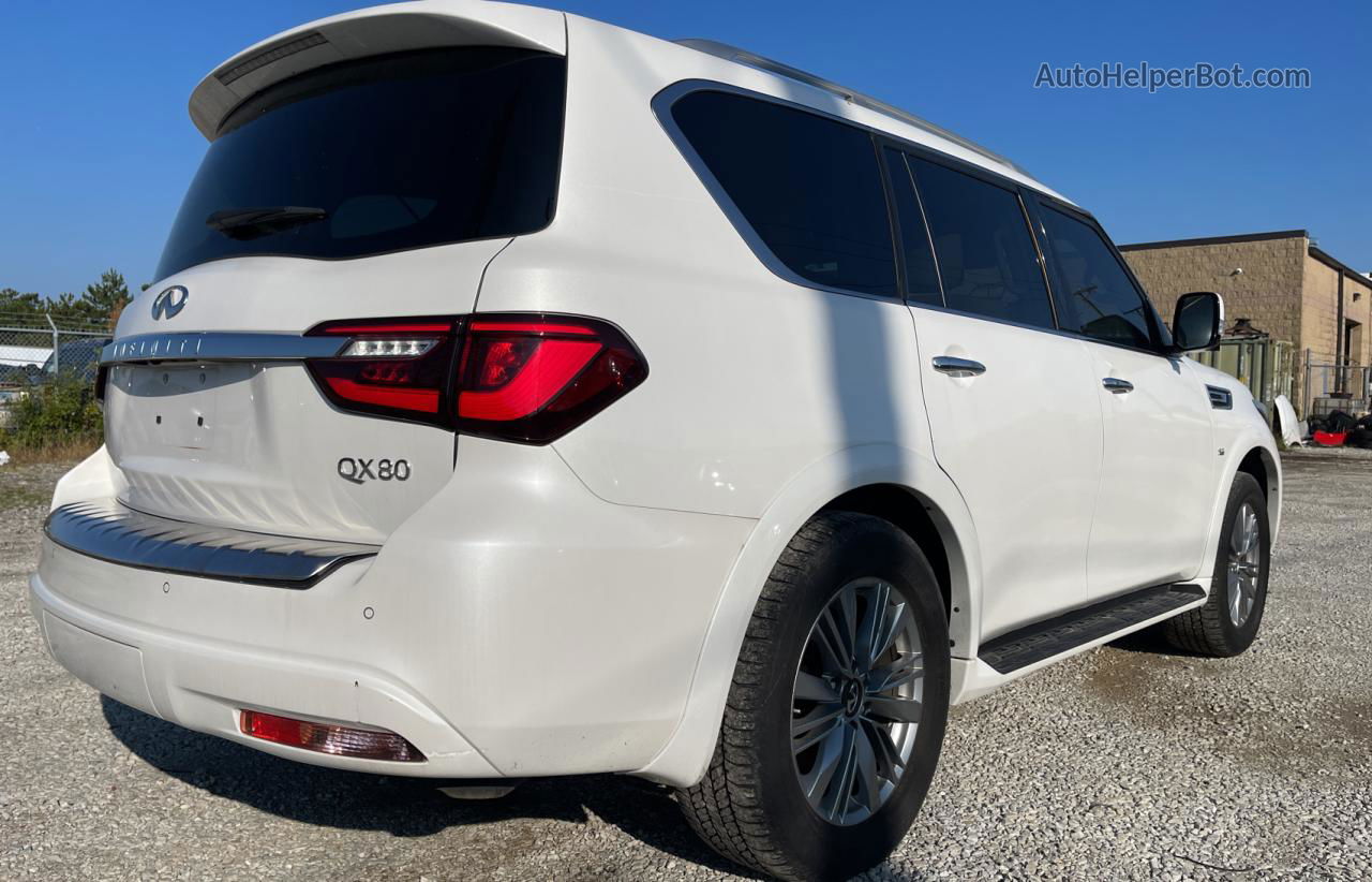 2018 Infiniti Qx80 Base White vin: JN8AZ2ND7J9740227