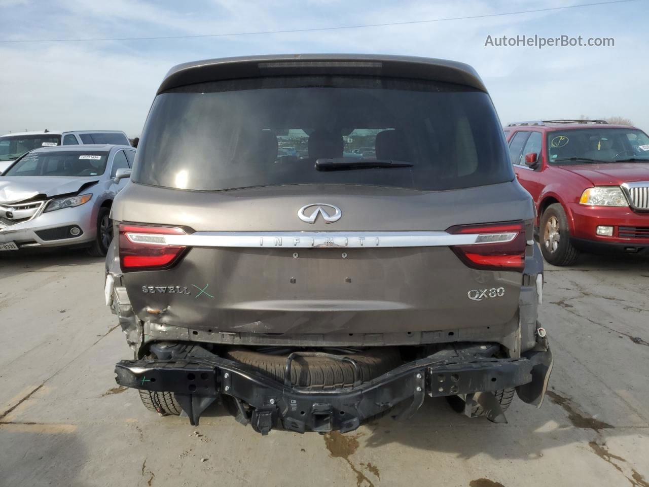 2018 Infiniti Qx80 Base Gray vin: JN8AZ2ND7J9840215