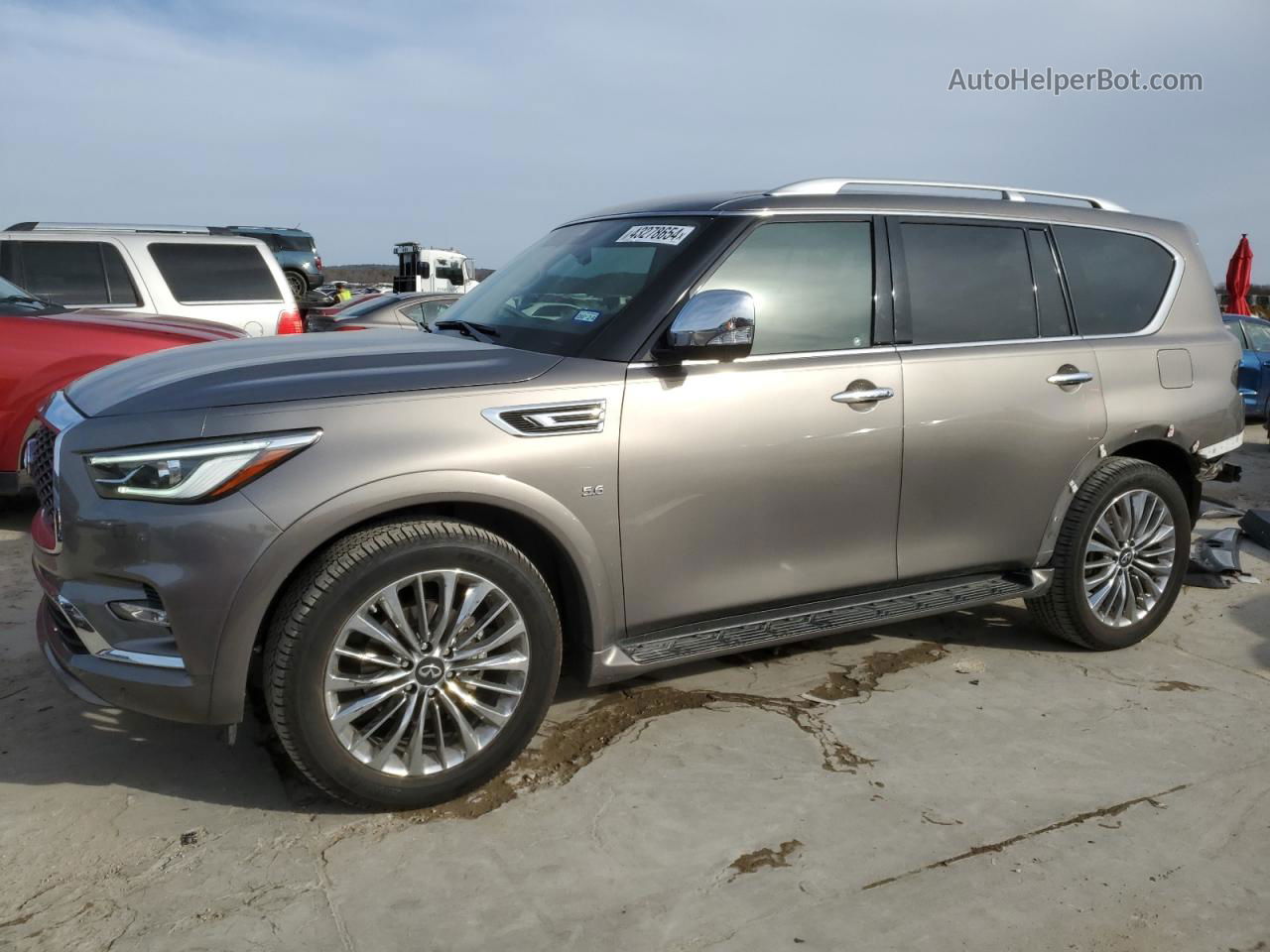 2018 Infiniti Qx80 Base Gray vin: JN8AZ2ND7J9840215