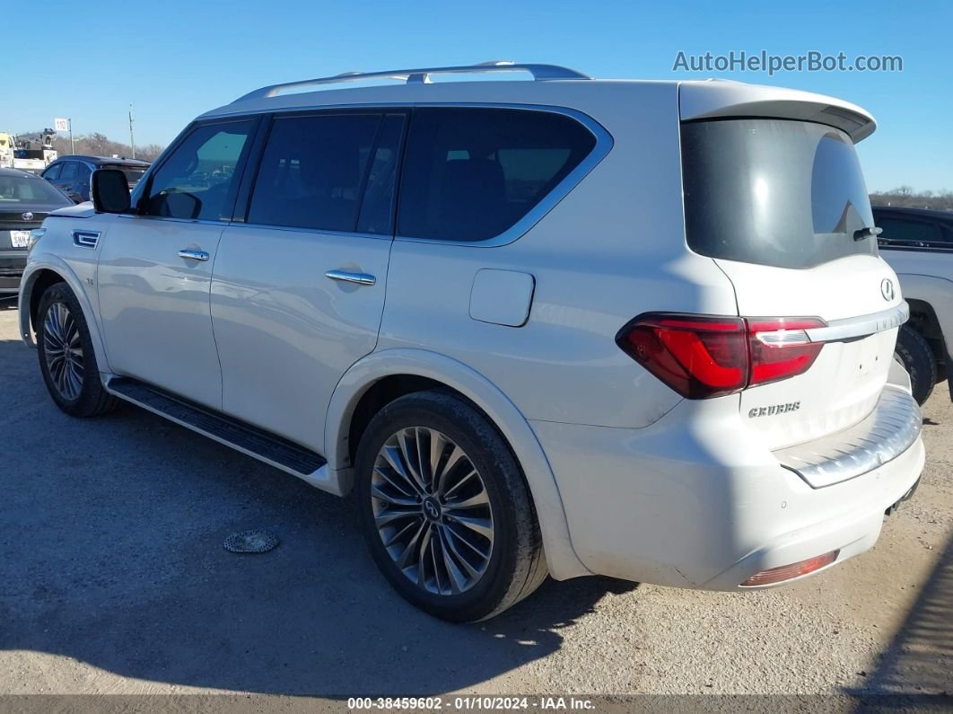 2018 Infiniti Qx80 White vin: JN8AZ2ND7J9840411