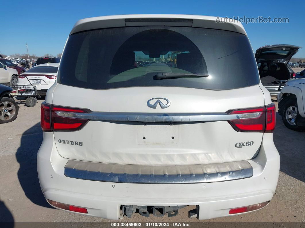 2018 Infiniti Qx80 White vin: JN8AZ2ND7J9840411