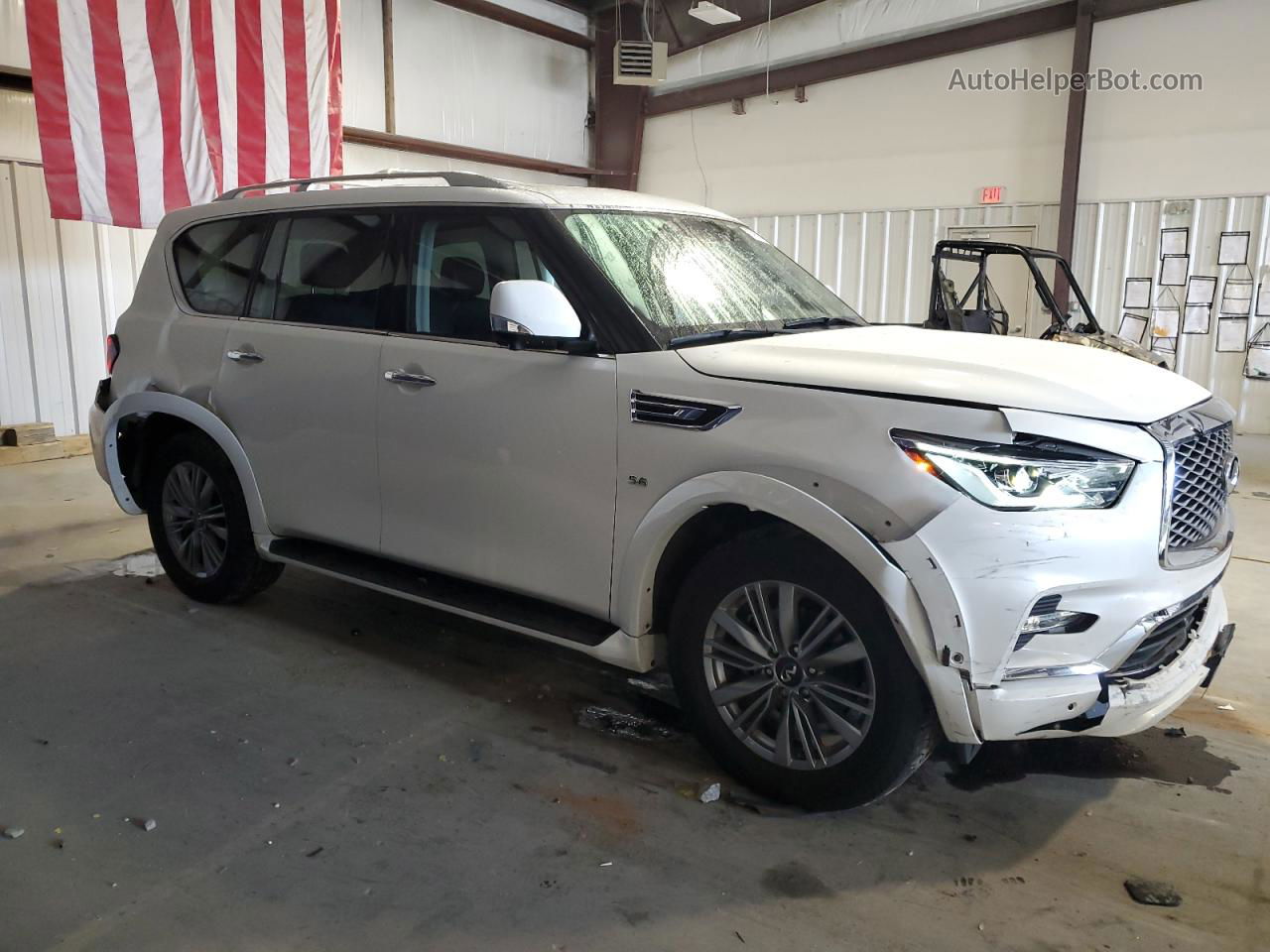 2019 Infiniti Qx80 Luxe White vin: JN8AZ2ND7K9850034