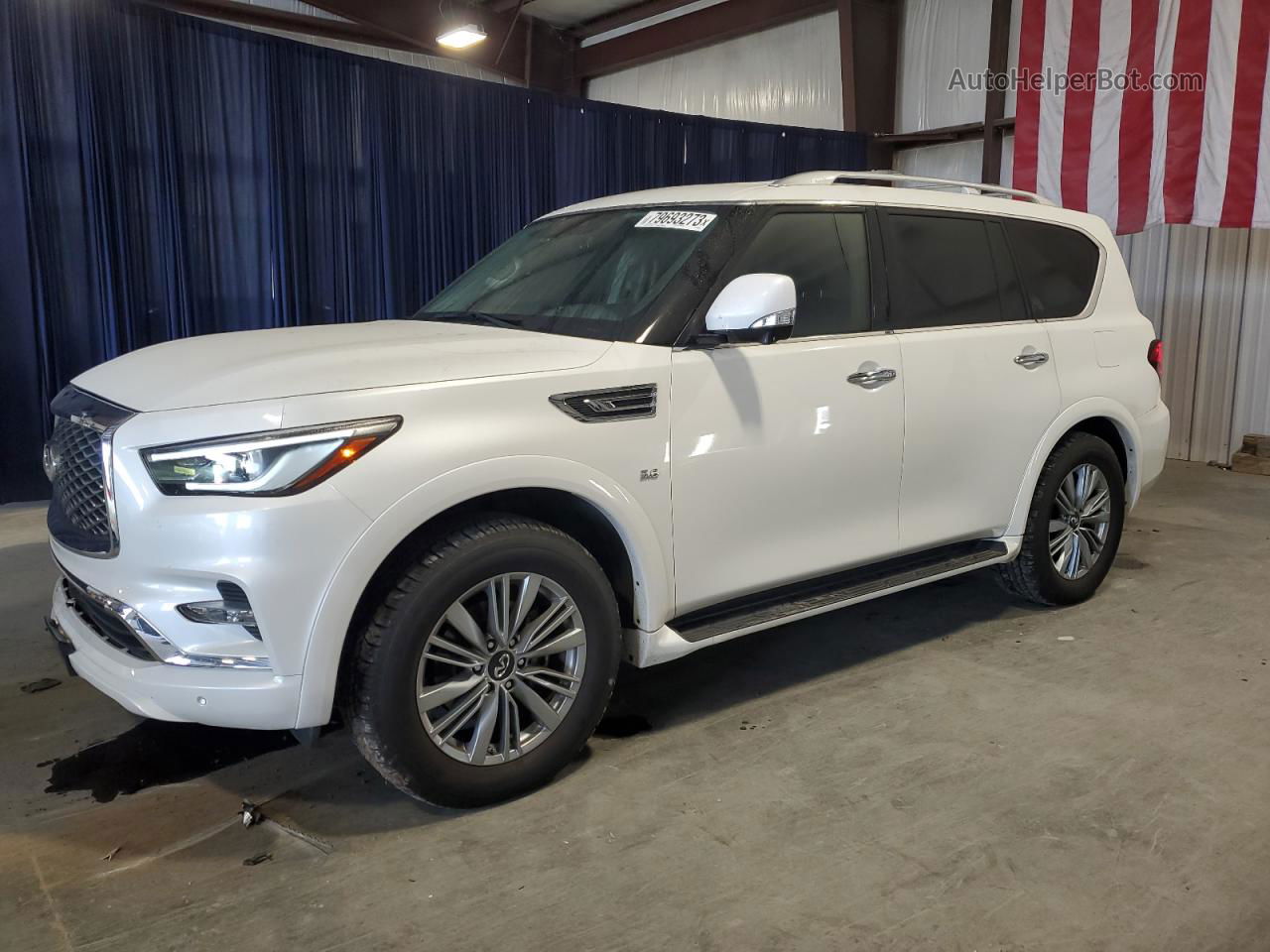 2019 Infiniti Qx80 Luxe White vin: JN8AZ2ND7K9850034