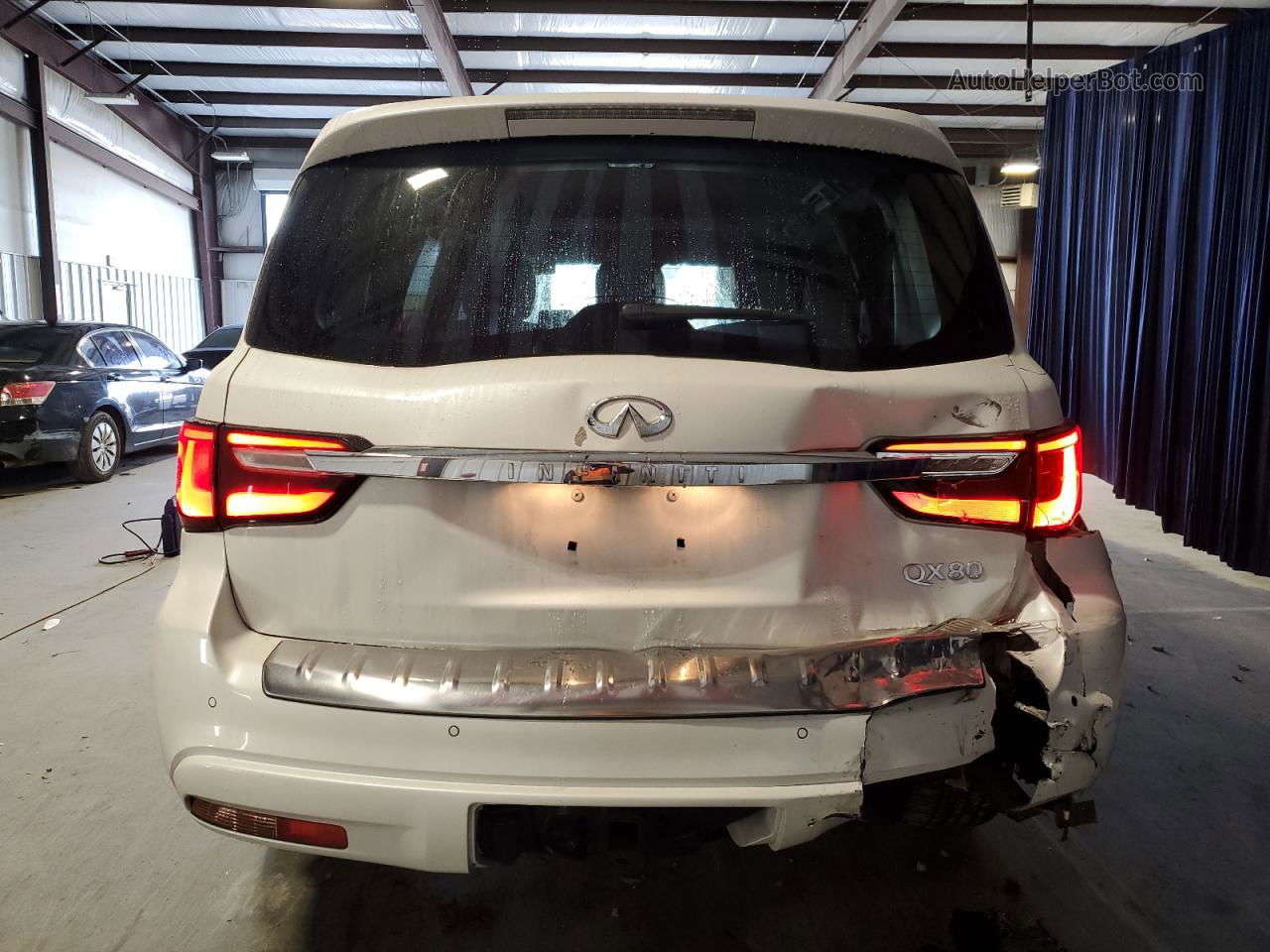 2019 Infiniti Qx80 Luxe White vin: JN8AZ2ND7K9850034