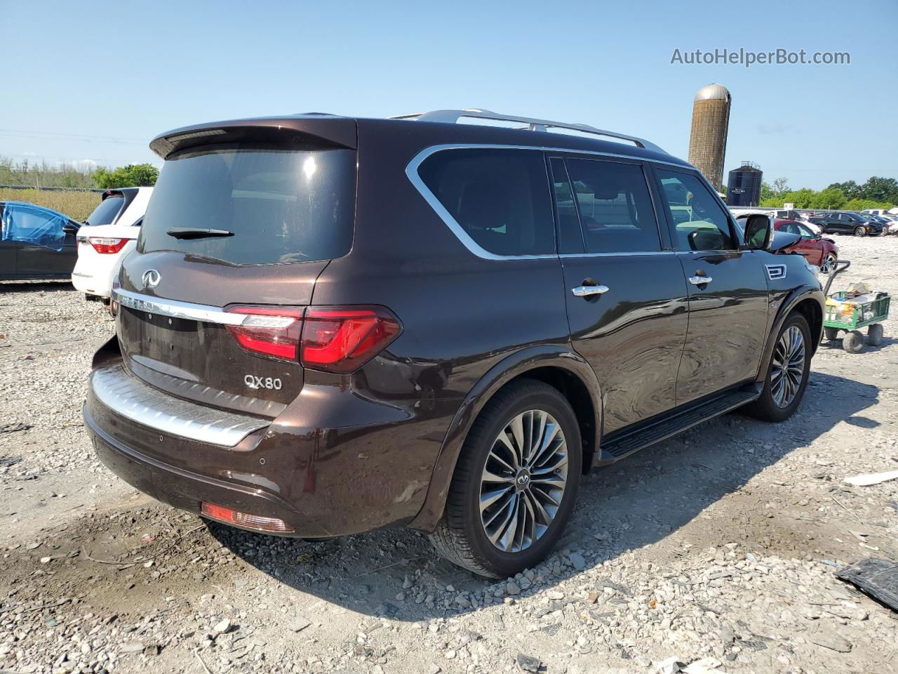 2019 Infiniti Qx80 Luxe Коричневый vin: JN8AZ2ND9K9850729