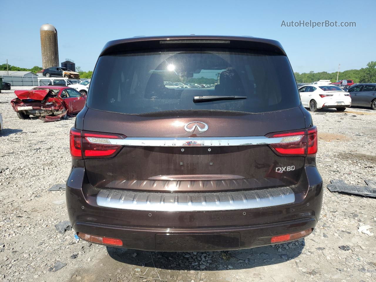 2019 Infiniti Qx80 Luxe Коричневый vin: JN8AZ2ND9K9850729