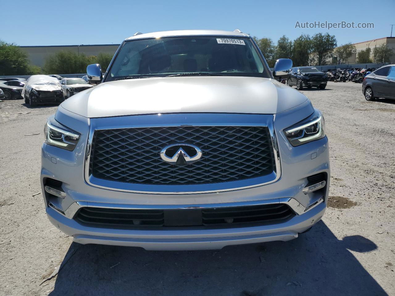 2018 Infiniti Qx80 Base Silver vin: JN8AZ2NDXJ9840595