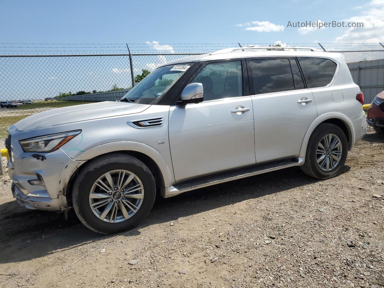 2019 Infiniti Qx80 Luxe Silver vin: JN8AZ2NDXK9850223