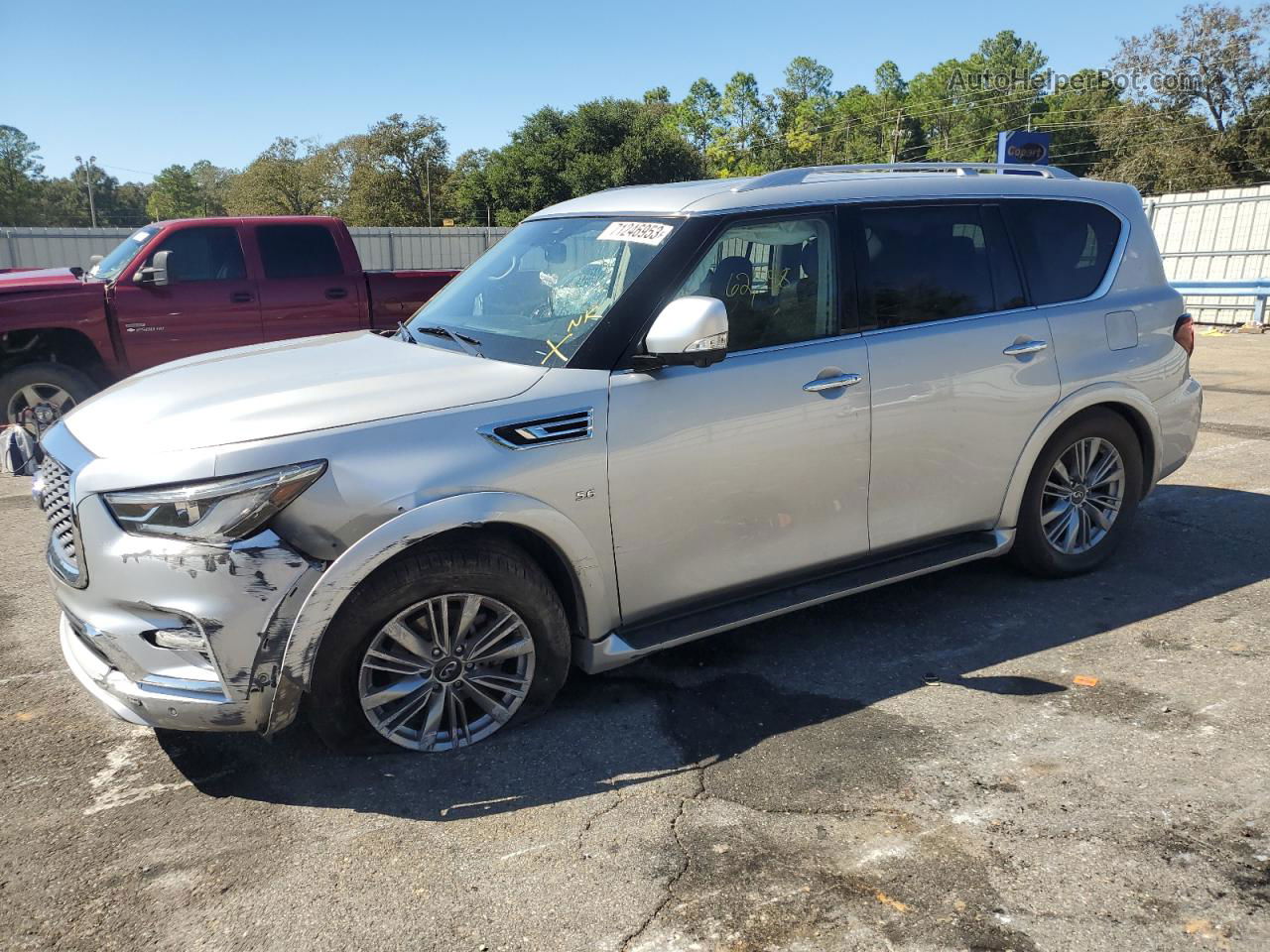 2018 Infiniti Qx80 Base Серебряный vin: JN8AZ2NE1J9193691