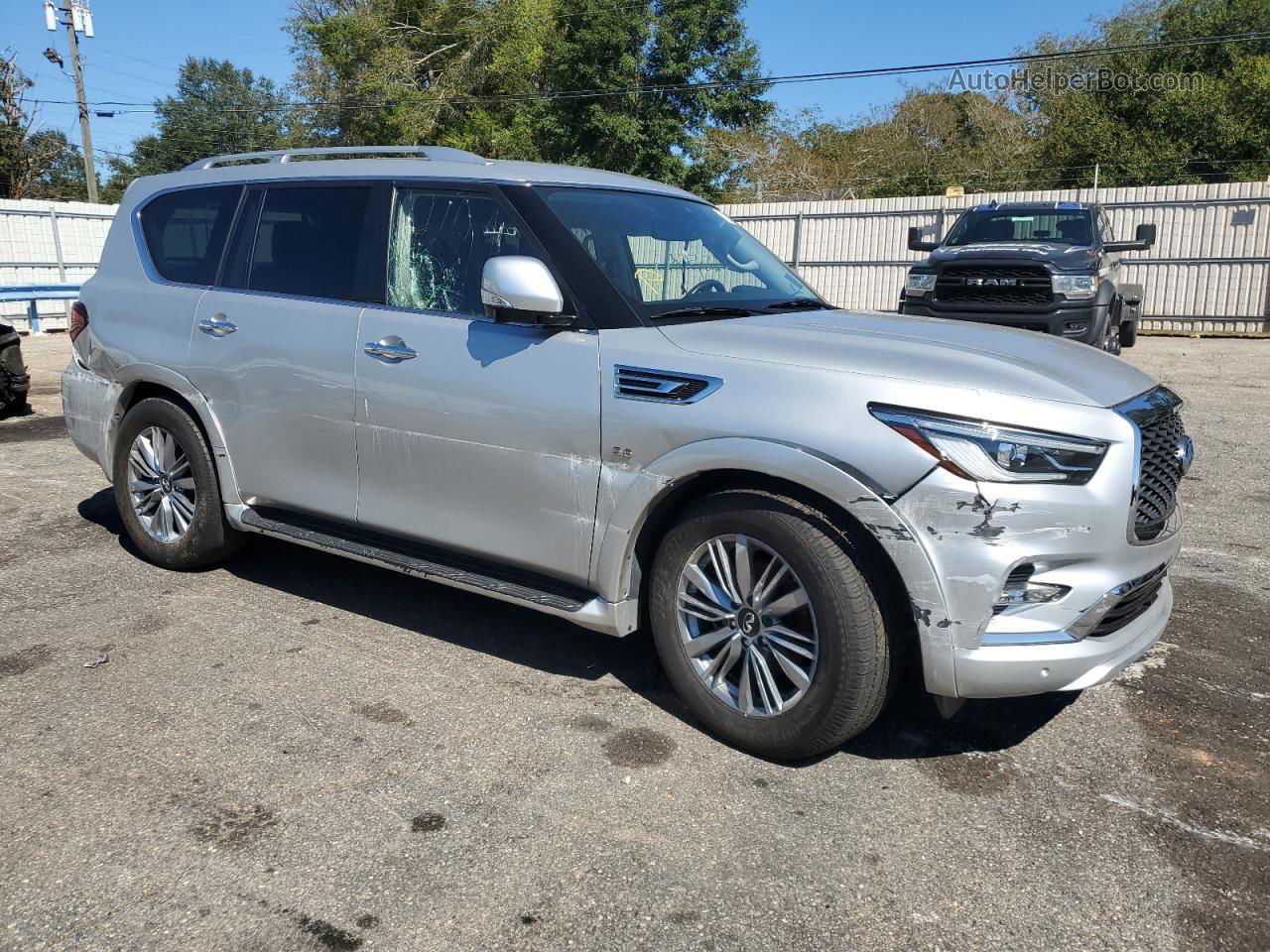 2018 Infiniti Qx80 Base Серебряный vin: JN8AZ2NE1J9193691