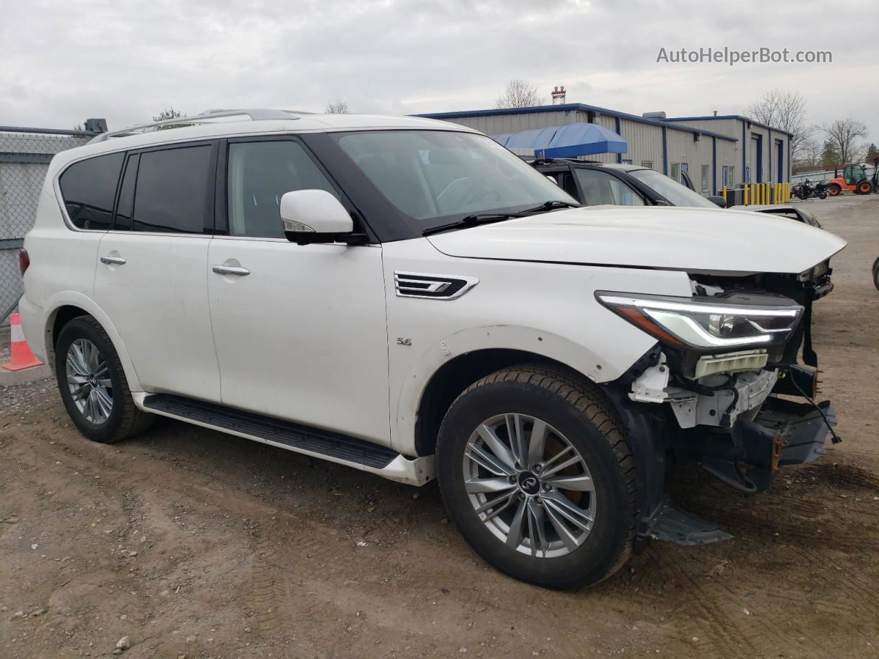 2019 Infiniti Qx80 Luxe White vin: JN8AZ2NE1K9226920