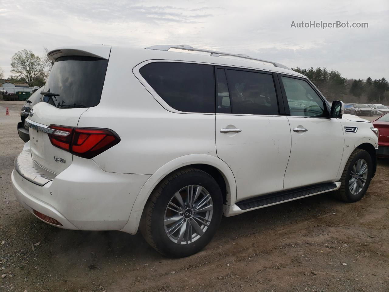 2019 Infiniti Qx80 Luxe White vin: JN8AZ2NE1K9226920