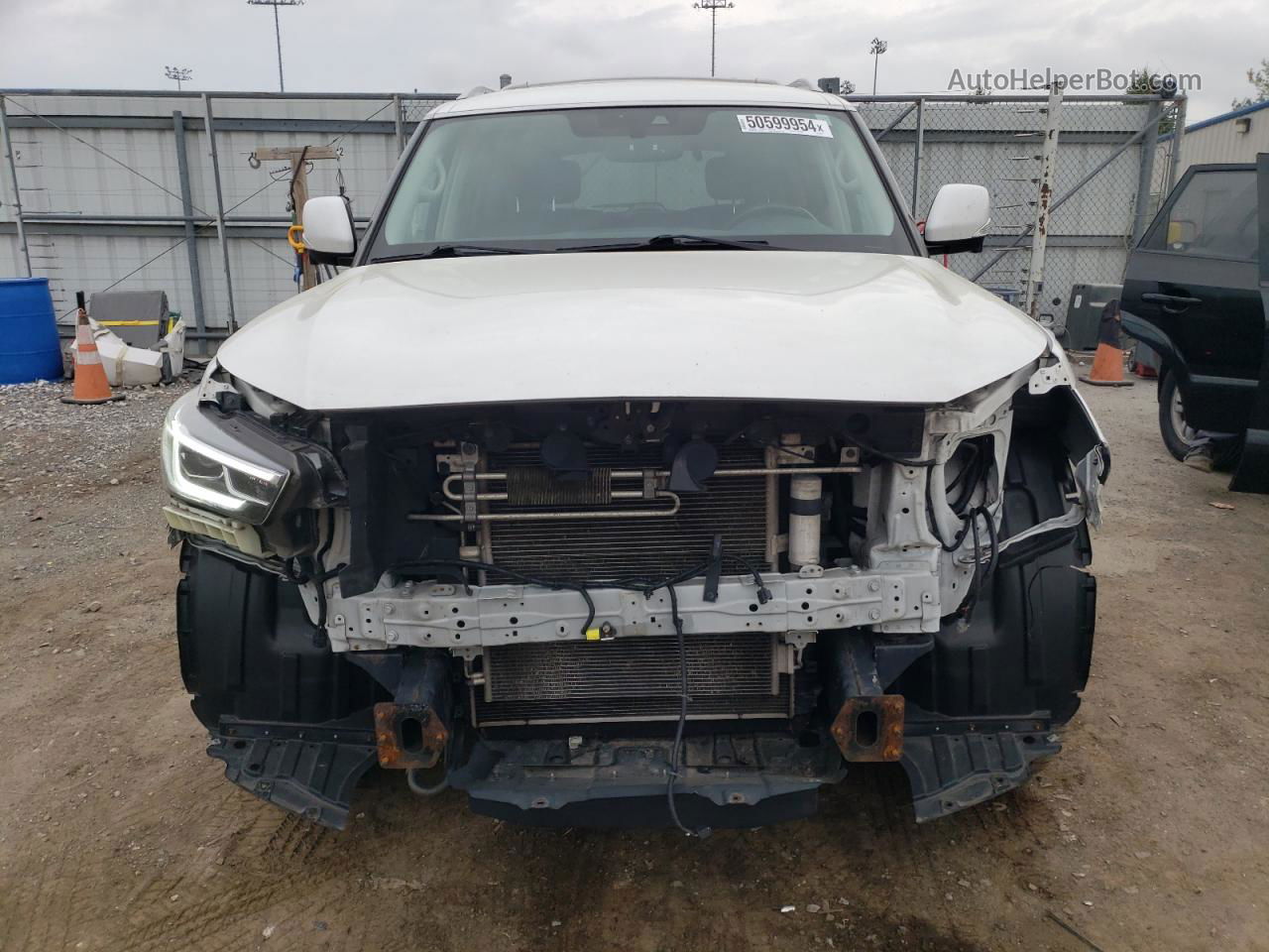 2019 Infiniti Qx80 Luxe White vin: JN8AZ2NE1K9226920