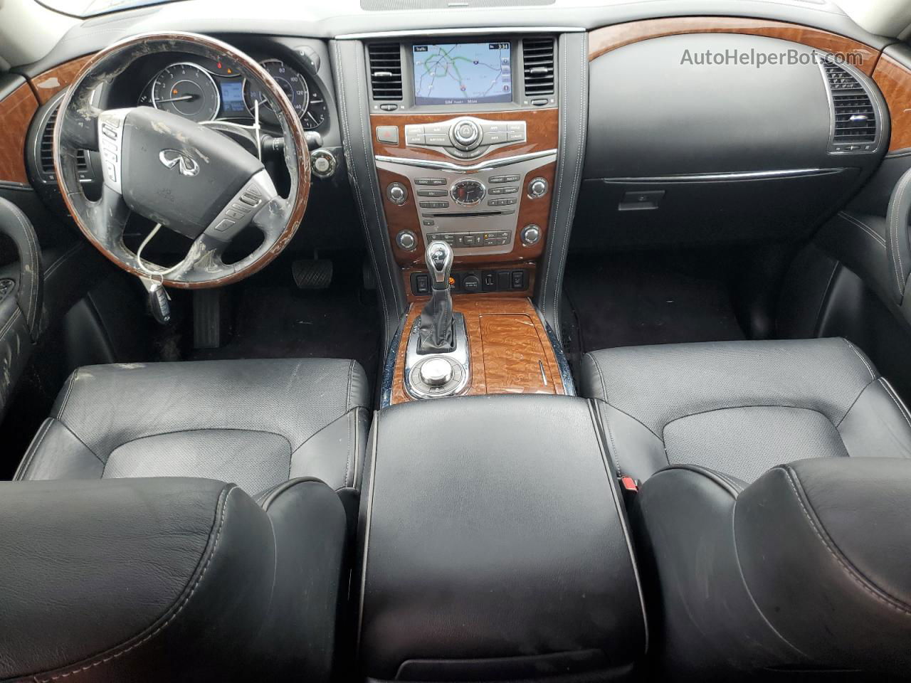 2019 Infiniti Qx80 Luxe Синий vin: JN8AZ2NE1K9238629