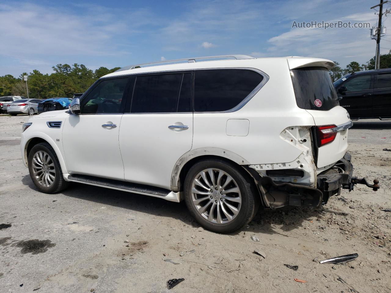 2018 Infiniti Qx80 Base White vin: JN8AZ2NE2J9191481