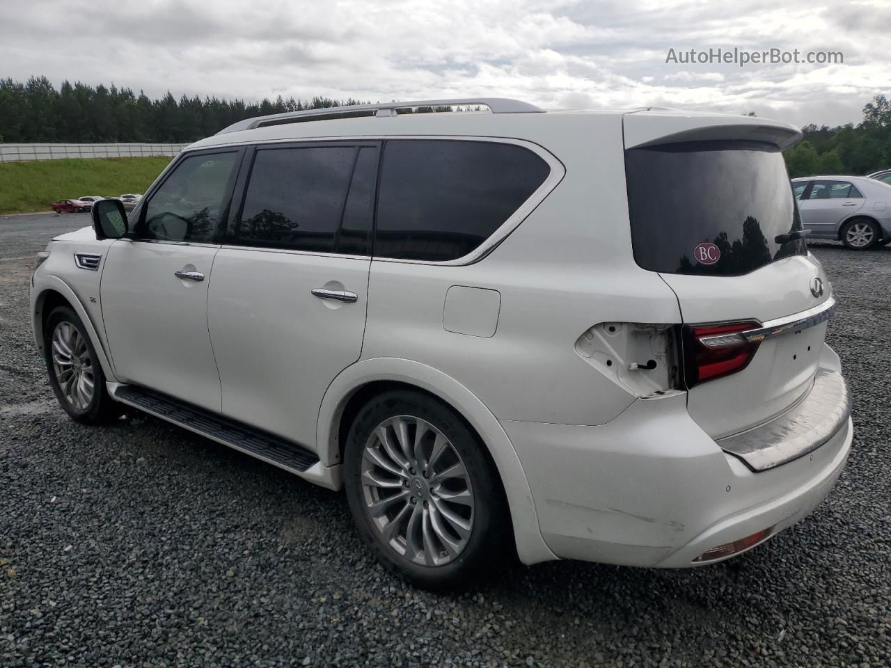 2018 Infiniti Qx80 Base White vin: JN8AZ2NE2J9191481