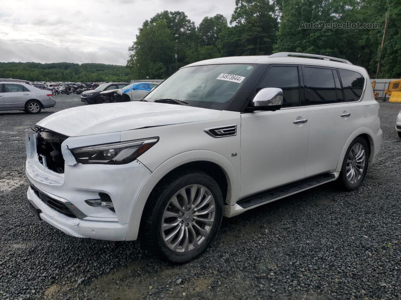 2018 Infiniti Qx80 Base Белый vin: JN8AZ2NE2J9191481