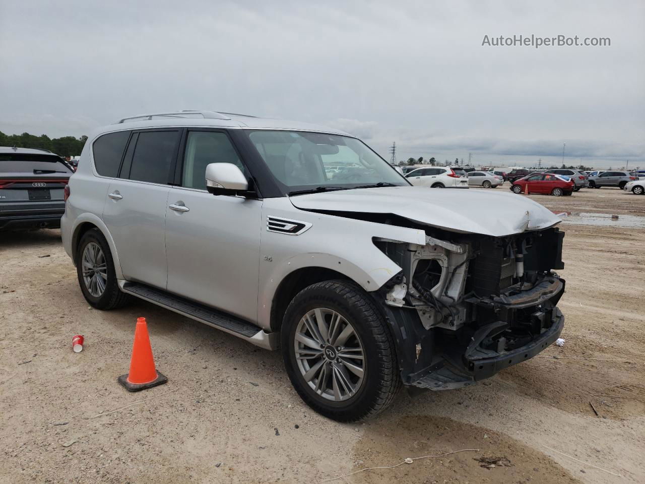 2018 Infiniti Qx80 Base Серебряный vin: JN8AZ2NE2J9192758