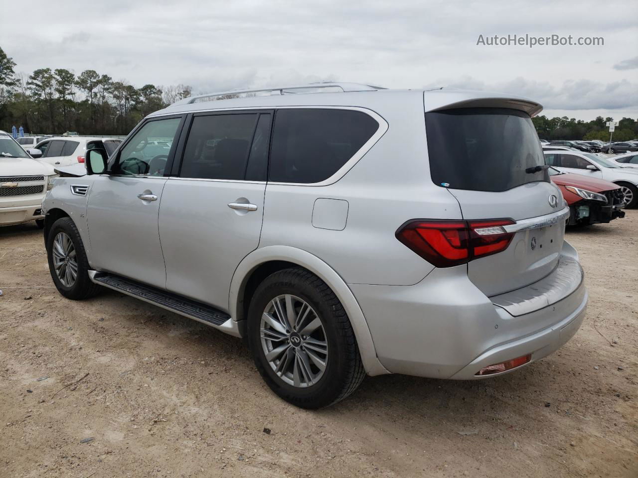 2018 Infiniti Qx80 Base Silver vin: JN8AZ2NE2J9192758