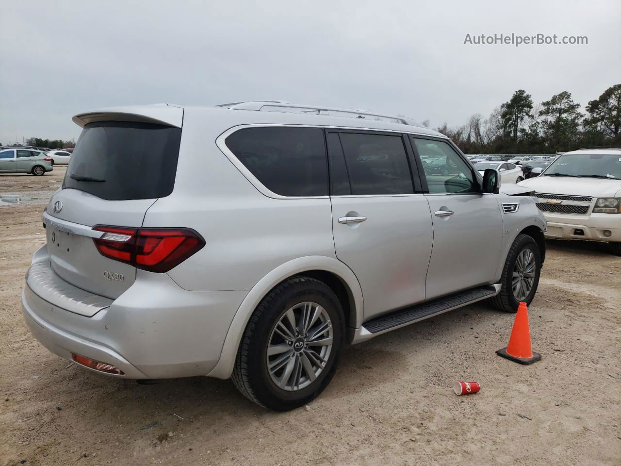 2018 Infiniti Qx80 Base Silver vin: JN8AZ2NE2J9192758