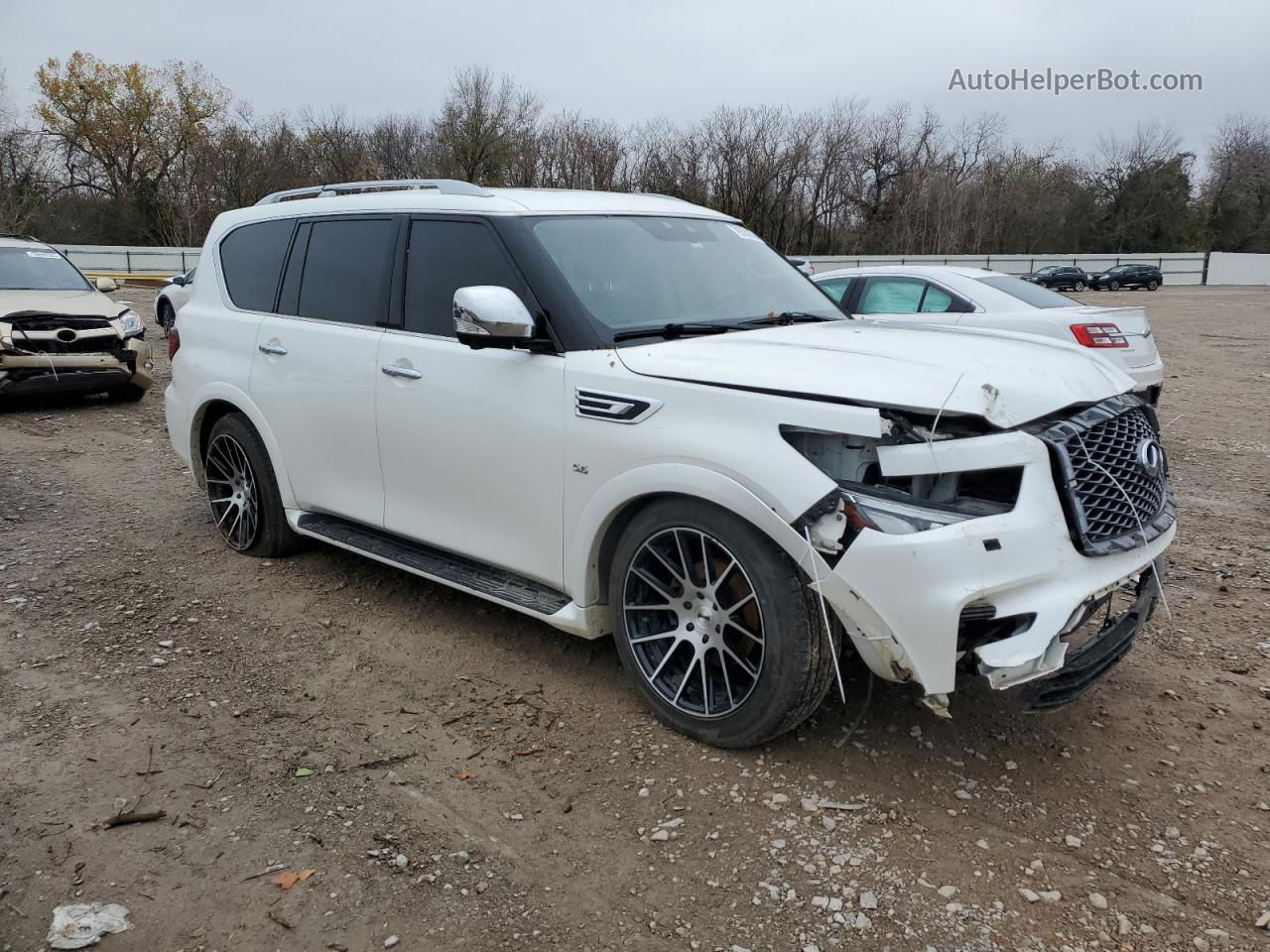 2018 Infiniti Qx80 Base Белый vin: JN8AZ2NE2J9195272