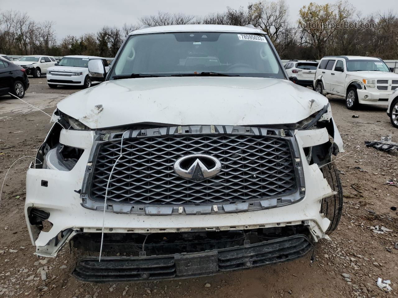 2018 Infiniti Qx80 Base Белый vin: JN8AZ2NE2J9195272