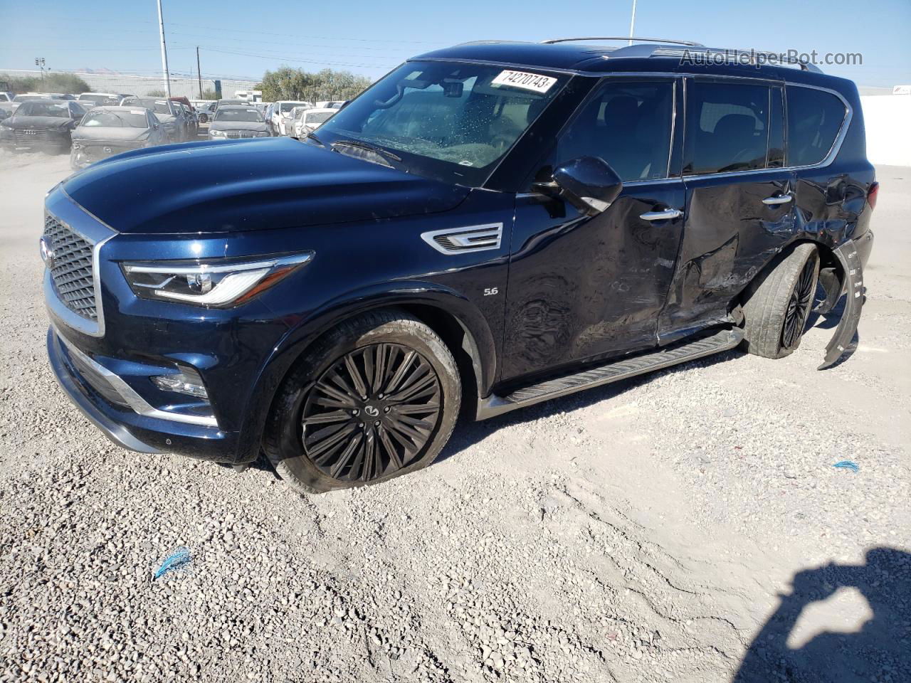 2019 Infiniti Qx80 Luxe Черный vin: JN8AZ2NE2K9225193