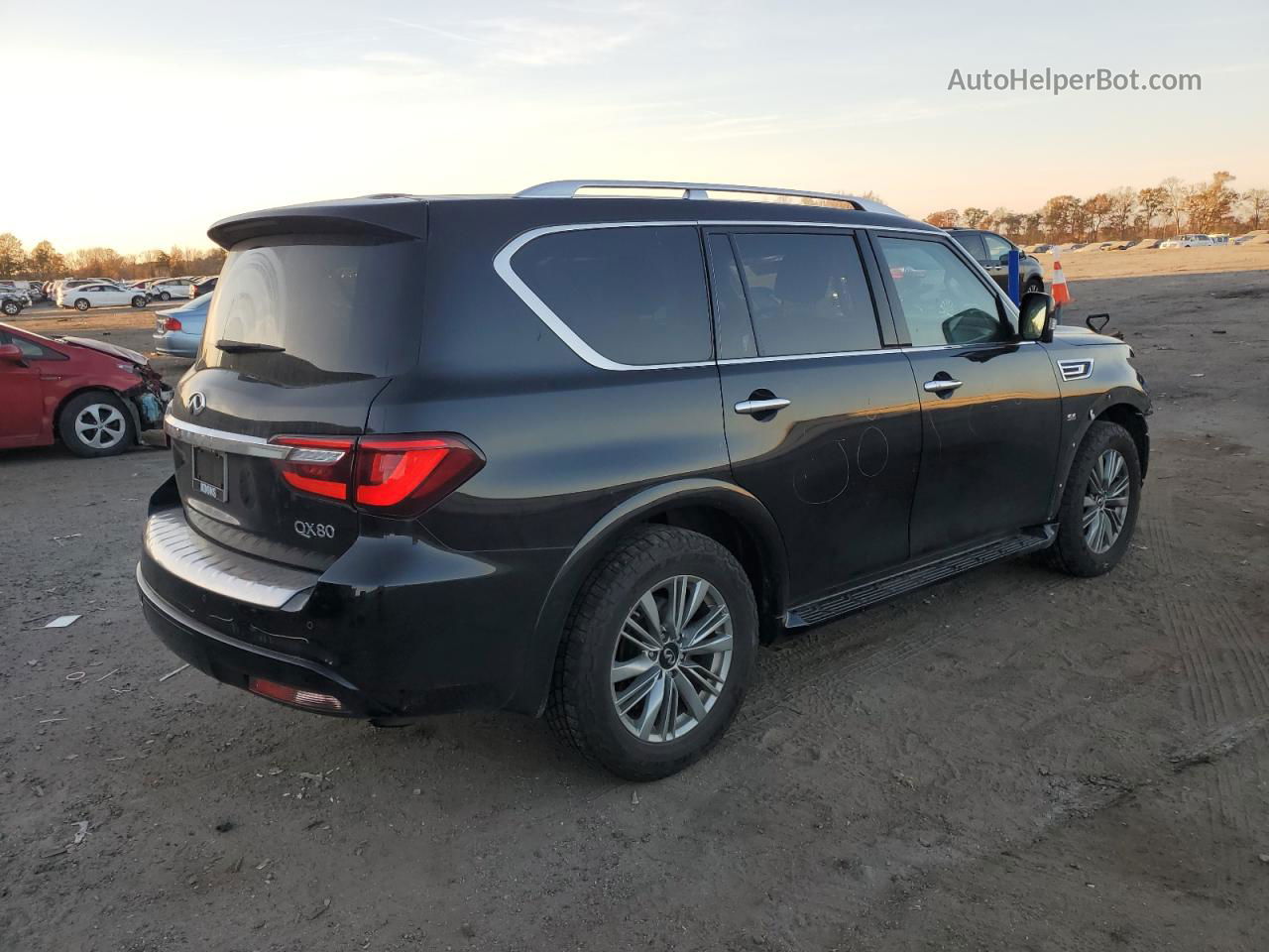 2019 Infiniti Qx80 Luxe Черный vin: JN8AZ2NE3K9229611