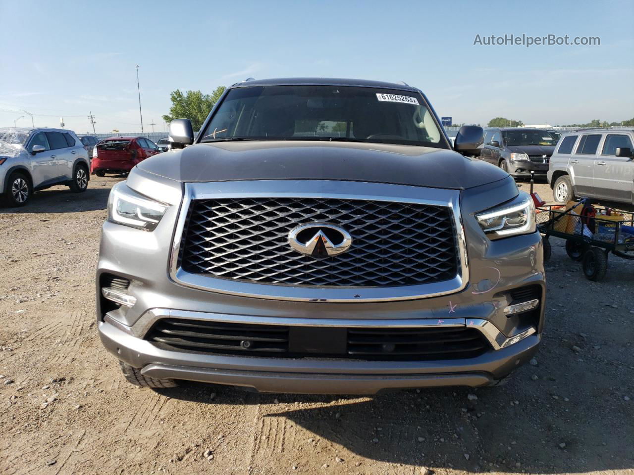 2019 Infiniti Qx80 Luxe Gray vin: JN8AZ2NE3K9235344