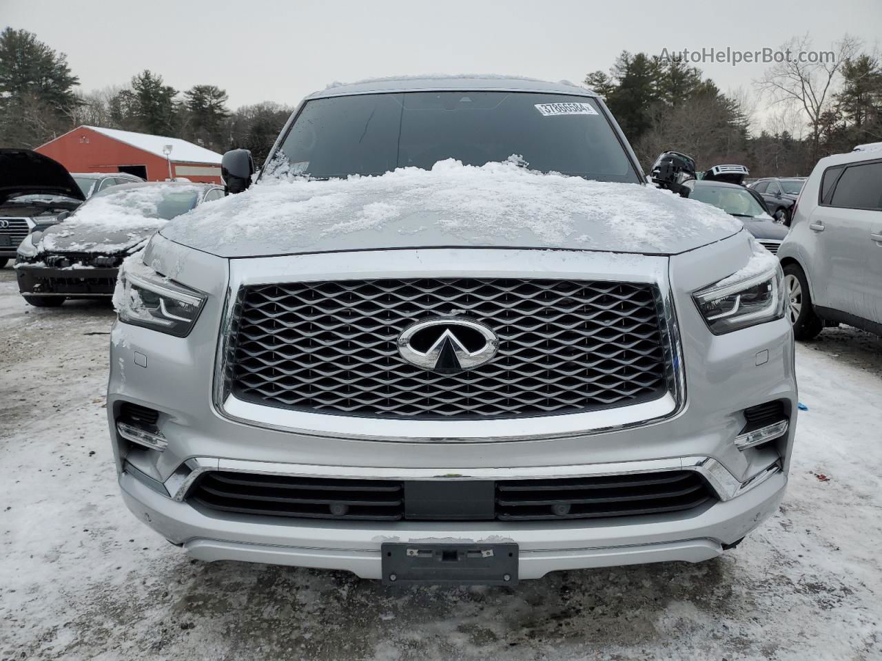 2018 Infiniti Qx80 Base Silver vin: JN8AZ2NE4J9190882