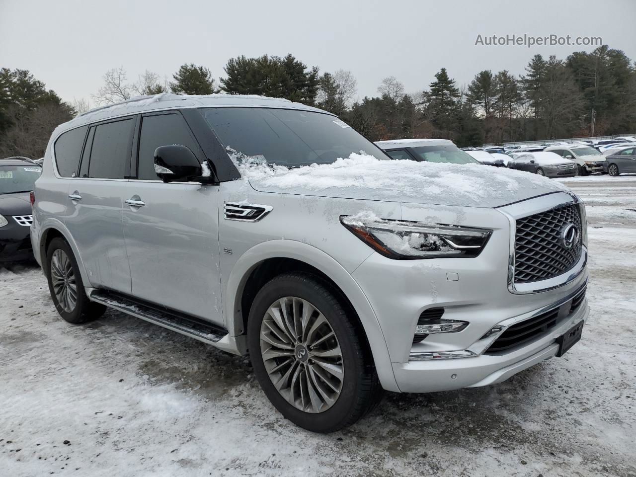 2018 Infiniti Qx80 Base Silver vin: JN8AZ2NE4J9190882