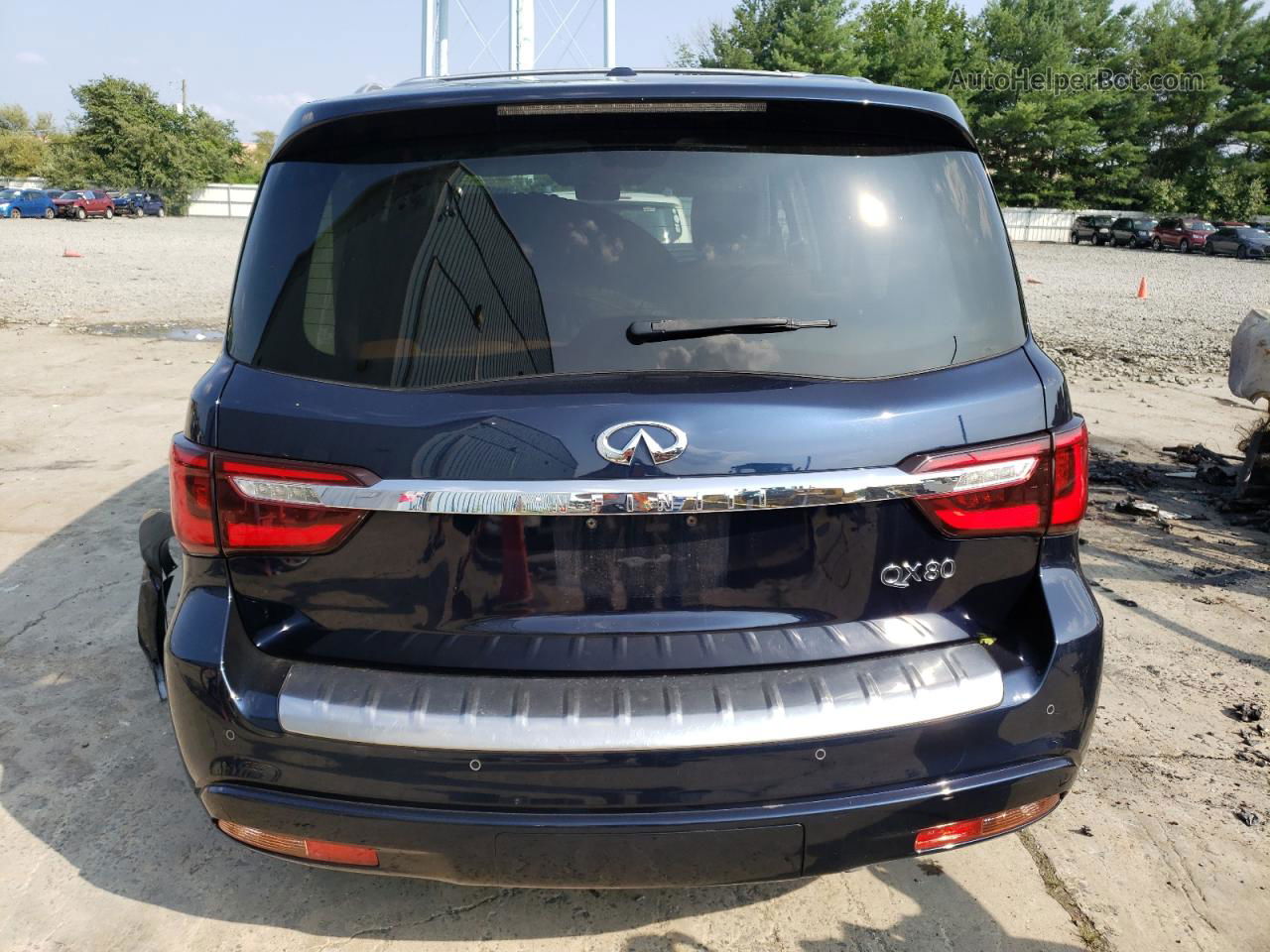 2018 Infiniti Qx80 Base Синий vin: JN8AZ2NE4J9192325