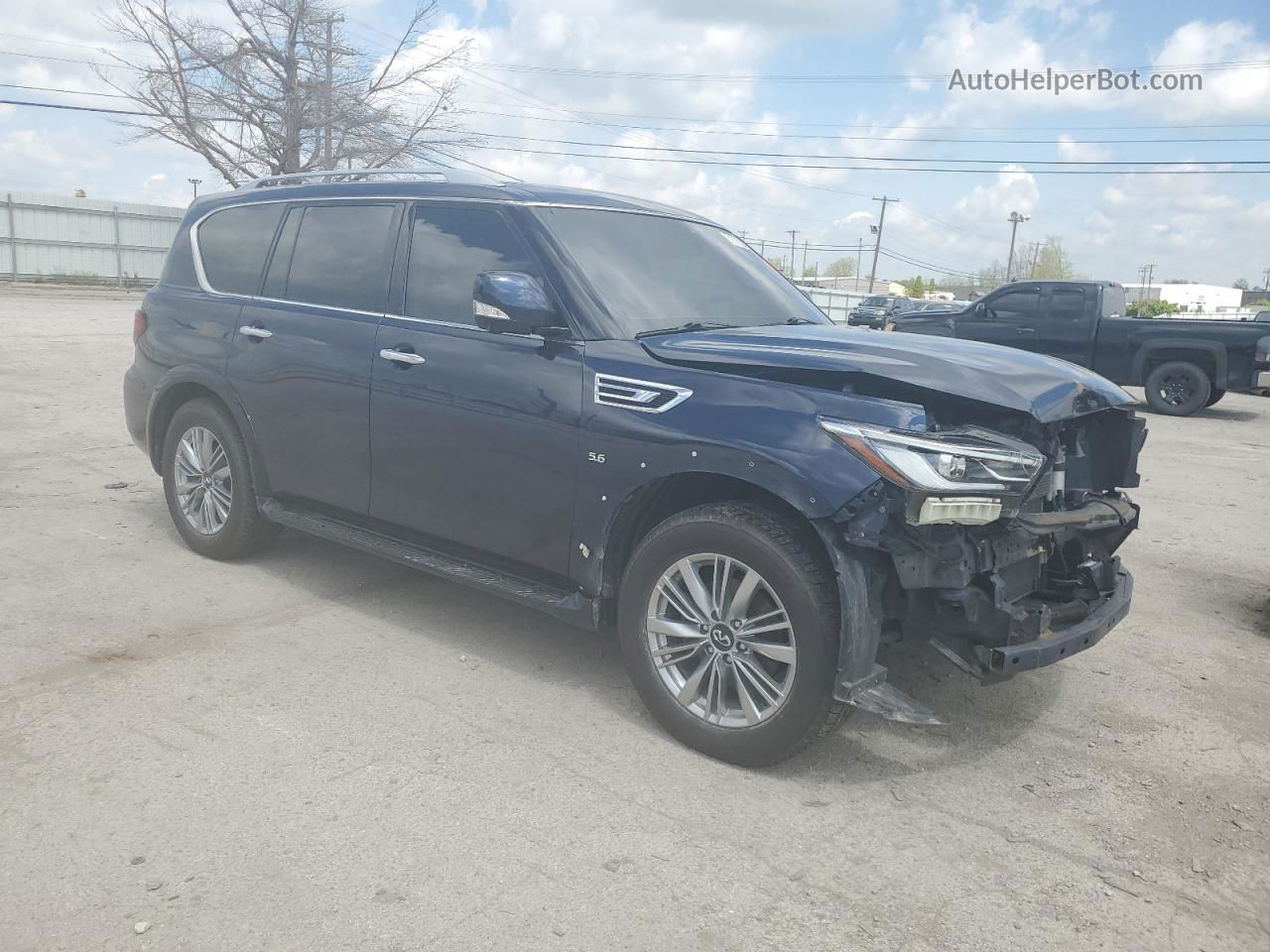 2018 Infiniti Qx80 Base Blue vin: JN8AZ2NE5J9191569